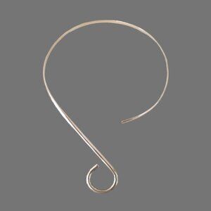 Modernist Mexico Sterling Silver 925 Swirl Collar Necklace